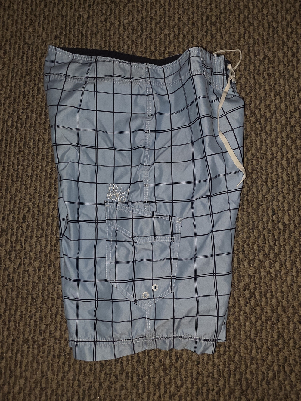 Billabong Blue Grid Boardshorts